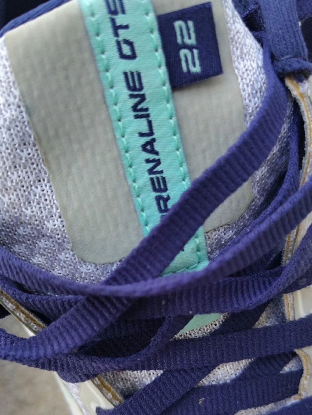 Brooks Adrenaline GTS 23 - Gray, Purple & Teal Accent Running Shoes